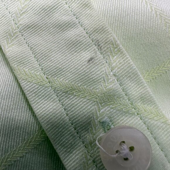 Lilly Pulitzer Soft Green Button-front Collared Long Sleeve Blouse, 8 - Picture 10 of 11